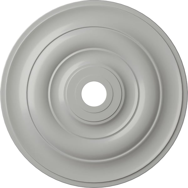 Ekena Millwork Jefferson Ceiling Medallion (Fits Canopies up to 5"), 26 1/2"OD x 3 5/8"ID x 1 1/2"P, Frost CM26JEFRF - main
